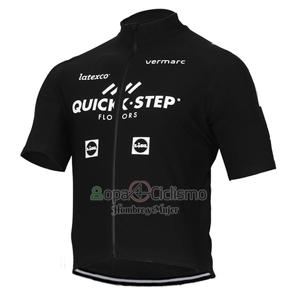 Quick Step Floor Ropa Ciclismo Culotte Corto 2017 Mangas Cortas Quick Step Floors Negro